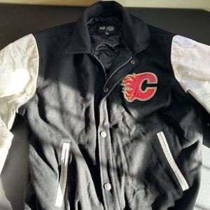 Vintage Calgary Flames Bomber Jacket